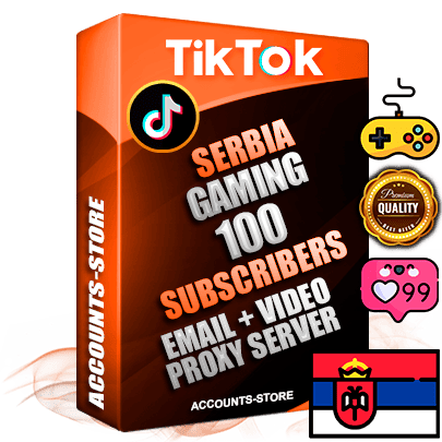 Professional Serbian PREMIUM TikTok accounts of manual registration and farming for the GAMING niche with high trust history profile photos and videos — fully themed and optimized for GAMING advertising and promotion — 100 niche-related live active subscribers 2018–2022 registration years Verified Email (included) + Cookie JSON for secure import and login to the account + User Agent + high-quality content filling (profile photo banner and videos). Fully ready for targeted campaigns and ad launches from any country. Perfectly holds ads without bans. Ideal for any earning schemes affiliate promotions and marketing projects. Quality unlimited IPv4 proxy server included. Professional Serbian PREMIUM TikTok accounts of manual registration and farming for the GAMING niche with high trust history profile photos and videos — fully themed and optimized for GAMING advertising and promotion — 100 niche-related live active subscribers 2018–2022 registration years Verified Email (included) + Cookie JSON for secure import and login to the account + User Agent + high-quality content filling (profile photo banner and videos). Fully ready for targeted campaigns and ad launches from any country. Perfectly holds ads without bans. Ideal for any earning schemes affiliate promotions and marketing projects. Quality unlimited IPv4 proxy server included.