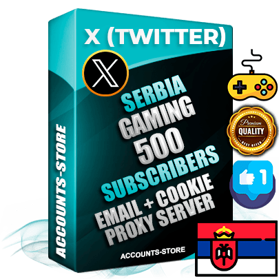 Professional Serbian PREMIUM X (Twitter) accounts of manual registration and farming for the GAMING niche with high trust history photos and tweets — fully themed and optimized for GAMING advertising and promotion — 500 niche-related live active followers 2009–2014 registration year Verified Email (Included) + Cookie JSON for secure import and login to the account + User Agent + High-quality filling (Photo Header Posts). Fully ready for targeted campaigns and ad launches from any country. Perfectly hold ads without bans. Ideal for any earning schemes affiliate promotions and marketing projects. Quality unlimited IPv4 proxy server included. Professional Serbian PREMIUM X (Twitter) accounts of manual registration and farming for the GAMING niche with high trust history photos and tweets — fully themed and optimized for GAMING advertising and promotion — 500 niche-related live active followers 2009–2014 registration year Verified Email (Included) + Cookie JSON for secure import and login to the account + User Agent + High-quality filling (Photo Header Posts). Fully ready for targeted campaigns and ad launches from any country. Perfectly hold ads without bans. Ideal for any earning schemes affiliate promotions and marketing projects. Quality unlimited IPv4 proxy server included.