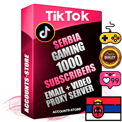 Professional Serbian PREMIUM TikTok accounts of manual registration and farming for the GAMING niche with high trust history profile photos and videos — fully themed and optimized for GAMING advertising and promotion — 1000 niche-related live active subscribers 2018–2022 registration years Verified Email (included) + Cookie JSON for secure import and login to the account + User Agent + high-quality content filling (profile photo banner and videos). Fully ready for targeted campaigns and ad launches from any country. Perfectly holds ads without bans. Ideal for any earning schemes affiliate promotions and marketing projects. Quality unlimited IPv4 proxy server included. Professional Serbian PREMIUM TikTok accounts of manual registration and farming for the GAMING niche with high trust history profile photos and videos — fully themed and optimized for GAMING advertising and promotion — 1000 niche-related live active subscribers 2018–2022 registration years Verified Email (included) + Cookie JSON for secure import and login to the account + User Agent + high-quality content filling (profile photo banner and videos). Fully ready for targeted campaigns and ad launches from any country. Perfectly holds ads without bans. Ideal for any earning schemes affiliate promotions and marketing projects. Quality unlimited IPv4 proxy server included.