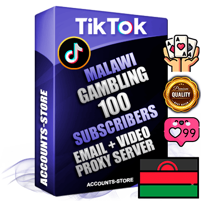 Professional Malawian PREMIUM TikTok accounts of manual registration and farming for the GAMBLING niche with high trust history profile photos and videos — fully themed and optimized for GAMBLING advertising and promotion — 100 niche-related live active subscribers 2018–2022 registration years Verified Email (included) + Cookie JSON for secure import and login to the account + User Agent + high-quality content filling (profile photo banner and videos). Fully ready for targeted campaigns and ad launches from any country. Perfectly holds ads without bans. Ideal for any earning schemes affiliate promotions and marketing projects. Quality unlimited IPv4 proxy server included.