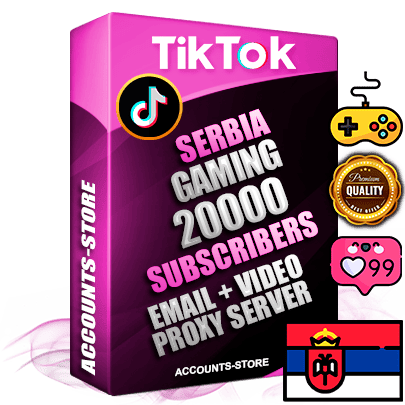 Professional Serbian PREMIUM TikTok accounts of manual registration and farming for the GAMING niche with high trust history profile photos and videos — fully themed and optimized for GAMING advertising and promotion — 20000 niche-related live active subscribers 2018–2022 registration years Verified Email (included) + Cookie JSON for secure import and login to the account + User Agent + high-quality content filling (profile photo banner and videos). Fully ready for targeted campaigns and ad launches from any country. Perfectly holds ads without bans. Ideal for any earning schemes affiliate promotions and marketing projects. Quality unlimited IPv4 proxy server included. Professional Serbian PREMIUM TikTok accounts of manual registration and farming for the GAMING niche with high trust history profile photos and videos — fully themed and optimized for GAMING advertising and promotion — 20000 niche-related live active subscribers 2018–2022 registration years Verified Email (included) + Cookie JSON for secure import and login to the account + User Agent + high-quality content filling (profile photo banner and videos). Fully ready for targeted campaigns and ad launches from any country. Perfectly holds ads without bans. Ideal for any earning schemes affiliate promotions and marketing projects. Quality unlimited IPv4 proxy server included.