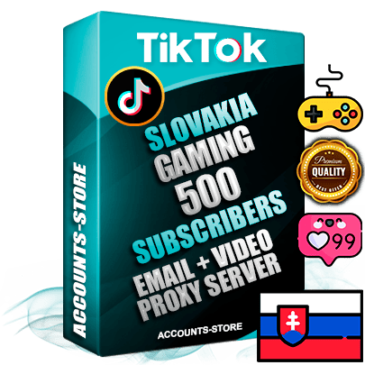 Professional Slovak PREMIUM TikTok accounts of manual registration and farming for the GAMING niche with high trust history profile photos and videos — fully themed and optimized for GAMING advertising and promotion — 500 niche-related live active subscribers 2018–2022 registration years Verified Email (included) + Cookie JSON for secure import and login to the account + User Agent + high-quality content filling (profile photo banner and videos). Fully ready for targeted campaigns and ad launches from any country. Perfectly holds ads without bans. Ideal for any earning schemes affiliate promotions and marketing projects. Quality unlimited IPv4 proxy server included.