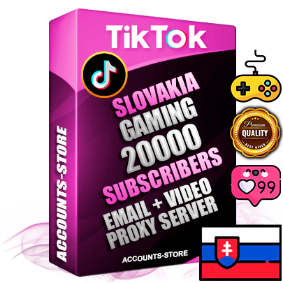 Professional Slovak PREMIUM TikTok accounts of manual registration and farming for the GAMING niche with high trust history profile photos and videos — fully themed and optimized for GAMING advertising and promotion — 20000 niche-related live active subscribers 2018–2022 registration years Verified Email (included) + Cookie JSON for secure import and login to the account + User Agent + high-quality content filling (profile photo banner and videos). Fully ready for targeted campaigns and ad launches from any country. Perfectly holds ads without bans. Ideal for any earning schemes affiliate promotions and marketing projects. Quality unlimited IPv4 proxy server included. Professional Slovak PREMIUM TikTok accounts of manual registration and farming for the GAMING niche with high trust history profile photos and videos — fully themed and optimized for GAMING advertising and promotion — 20000 niche-related live active subscribers 2018–2022 registration years Verified Email (included) + Cookie JSON for secure import and login to the account + User Agent + high-quality content filling (profile photo banner and videos). Fully ready for targeted campaigns and ad launches from any country. Perfectly holds ads without bans. Ideal for any earning schemes affiliate promotions and marketing projects. Quality unlimited IPv4 proxy server included.