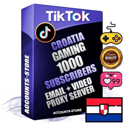 Professional Croatian PREMIUM TikTok accounts of manual registration and farming for the GAMING niche with high trust history profile photos and videos — fully themed and optimized for GAMING advertising and promotion — 1000 niche-related live active subscribers 2018–2022 registration years Verified Email (included) + Cookie JSON for secure import and login to the account + User Agent + high-quality content filling (profile photo banner and videos). Fully ready for targeted campaigns and ad launches from any country. Perfectly holds ads without bans. Ideal for any earning schemes affiliate promotions and marketing projects. Quality unlimited IPv4 proxy server included. Professional Croatian PREMIUM TikTok accounts of manual registration and farming for the GAMING niche with high trust history profile photos and videos — fully themed and optimized for GAMING advertising and promotion — 1000 niche-related live active subscribers 2018–2022 registration years Verified Email (included) + Cookie JSON for secure import and login to the account + User Agent + high-quality content filling (profile photo banner and videos). Fully ready for targeted campaigns and ad launches from any country. Perfectly holds ads without bans. Ideal for any earning schemes affiliate promotions and marketing projects. Quality unlimited IPv4 proxy server included.