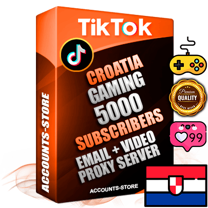 Professional Croatian PREMIUM TikTok accounts of manual registration and farming for the GAMING niche with high trust history profile photos and videos — fully themed and optimized for GAMING advertising and promotion — 5000 niche-related live active subscribers 2018–2022 registration years Verified Email (included) + Cookie JSON for secure import and login to the account + User Agent + high-quality content filling (profile photo banner and videos). Fully ready for targeted campaigns and ad launches from any country. Perfectly holds ads without bans. Ideal for any earning schemes affiliate promotions and marketing projects. Quality unlimited IPv4 proxy server included.