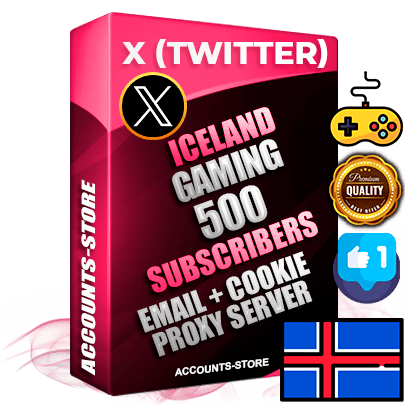 Professional Icelandic PREMIUM X (Twitter) accounts of manual registration and farming for the GAMING niche with high trust history photos and tweets — fully themed and optimized for GAMING advertising and promotion — 500 niche-related live active followers 2009–2014 registration year Verified Email (Included) + Cookie JSON for secure import and login to the account + User Agent + High-quality filling (Photo Header Posts). Fully ready for targeted campaigns and ad launches from any country. Perfectly hold ads without bans. Ideal for any earning schemes affiliate promotions and marketing projects. Quality unlimited IPv4 proxy server included.