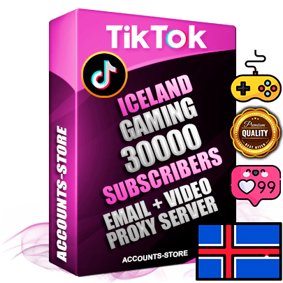 Professional Icelandic PREMIUM TikTok accounts of manual registration and farming for the GAMING niche with high trust history profile photos and videos — fully themed and optimized for GAMING advertising and promotion — 30000 niche-related live active subscribers 2018–2022 registration years Verified Email (included) + Cookie JSON for secure import and login to the account + User Agent + high-quality content filling (profile photo banner and videos). Fully ready for targeted campaigns and ad launches from any country. Perfectly holds ads without bans. Ideal for any earning schemes affiliate promotions and marketing projects. Quality unlimited IPv4 proxy server included.