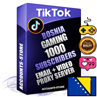 Professional Bosnian PREMIUM TikTok accounts of manual registration and farming for the GAMING niche with high trust history profile photos and videos — fully themed and optimized for GAMING advertising and promotion — 1000 niche-related live active subscribers 2018–2022 registration years Verified Email (included) + Cookie JSON for secure import and login to the account + User Agent + high-quality content filling (profile photo banner and videos). Fully ready for targeted campaigns and ad launches from any country. Perfectly holds ads without bans. Ideal for any earning schemes affiliate promotions and marketing projects. Quality unlimited IPv4 proxy server included.