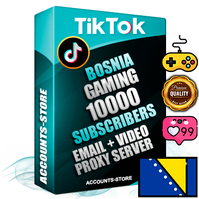 Professional Bosnian PREMIUM TikTok accounts of manual registration and farming for the GAMING niche with high trust history profile photos and videos — fully themed and optimized for GAMING advertising and promotion — 10000 niche-related live active subscribers 2018–2022 registration years Verified Email (included) + Cookie JSON for secure import and login to the account + User Agent + high-quality content filling (profile photo banner and videos). Fully ready for targeted campaigns and ad launches from any country. Perfectly holds ads without bans. Ideal for any earning schemes affiliate promotions and marketing projects. Quality unlimited IPv4 proxy server included.