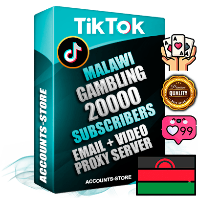 Professional Malawian PREMIUM TikTok accounts of manual registration and farming for the GAMBLING niche with high trust history profile photos and videos — fully themed and optimized for GAMBLING advertising and promotion — 20000 niche-related live active subscribers 2018–2022 registration years Verified Email (included) + Cookie JSON for secure import and login to the account + User Agent + high-quality content filling (profile photo banner and videos). Fully ready for targeted campaigns and ad launches from any country. Perfectly holds ads without bans. Ideal for any earning schemes affiliate promotions and marketing projects. Quality unlimited IPv4 proxy server included.