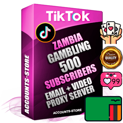 Professional Zambian PREMIUM TikTok accounts of manual registration and farming for the GAMBLING niche with high trust history profile photos and videos — fully themed and optimized for GAMBLING advertising and promotion — 500 niche-related live active subscribers 2018–2022 registration years Verified Email (included) + Cookie JSON for secure import and login to the account + User Agent + high-quality content filling (profile photo banner and videos). Fully ready for targeted campaigns and ad launches from any country. Perfectly holds ads without bans. Ideal for any earning schemes affiliate promotions and marketing projects. Quality unlimited IPv4 proxy server included.