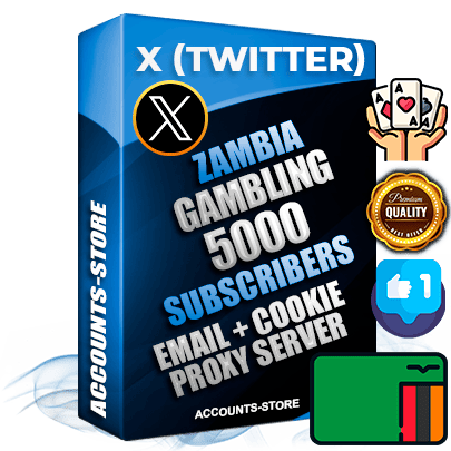 Professional Zambian PREMIUM X (Twitter) accounts of manual registration and farming for the GAMBLING niche with high trust history photos and tweets — fully themed and optimized for GAMBLING advertising and promotion — 5000 niche-related live active followers 2009–2014 registration year Verified Email (Included) + Cookie JSON for secure import and login to the account + User Agent + High-quality filling (Photo Header Posts). Fully ready for targeted campaigns and ad launches from any country. Perfectly hold ads without bans. Ideal for any earning schemes affiliate promotions and marketing projects. Quality unlimited IPv4 proxy server included.