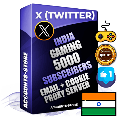 Professional Indian PREMIUM X (Twitter) accounts of manual registration and farming for the GAMING niche with high trust history photos and tweets — fully themed and optimized for GAMING advertising and promotion — 5000 niche-related live active followers 2009–2014 registration year Verified Email (Included) + Cookie JSON for secure import and login to the account + User Agent + High-quality filling (Photo Header Posts). Fully ready for targeted campaigns and ad launches from any country. Perfectly hold ads without bans. Ideal for any earning schemes affiliate promotions and marketing projects. Quality unlimited IPv4 proxy server included.