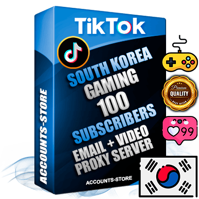 Professional Korean PREMIUM TikTok accounts of manual registration and farming for the GAMING niche with high trust history profile photos and videos — fully themed and optimized for GAMING advertising and promotion — 100 niche-related live active subscribers 2018–2022 registration years Verified Email (included) + Cookie JSON for secure import and login to the account + User Agent + high-quality content filling (profile photo banner and videos). Fully ready for targeted campaigns and ad launches from any country. Perfectly holds ads without bans. Ideal for any earning schemes affiliate promotions and marketing projects. Quality unlimited IPv4 proxy server included.