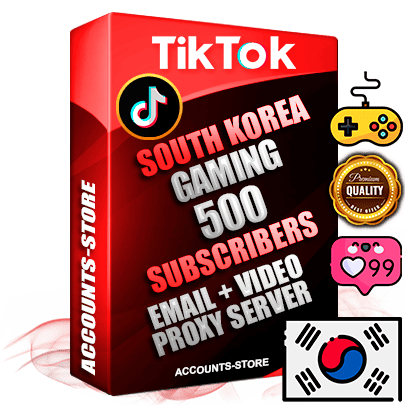 Professional Korean PREMIUM TikTok accounts of manual registration and farming for the GAMING niche with high trust history profile photos and videos — fully themed and optimized for GAMING advertising and promotion — 500 niche-related live active subscribers 2018–2022 registration years Verified Email (included) + Cookie JSON for secure import and login to the account + User Agent + high-quality content filling (profile photo banner and videos). Fully ready for targeted campaigns and ad launches from any country. Perfectly holds ads without bans. Ideal for any earning schemes affiliate promotions and marketing projects. Quality unlimited IPv4 proxy server included.
