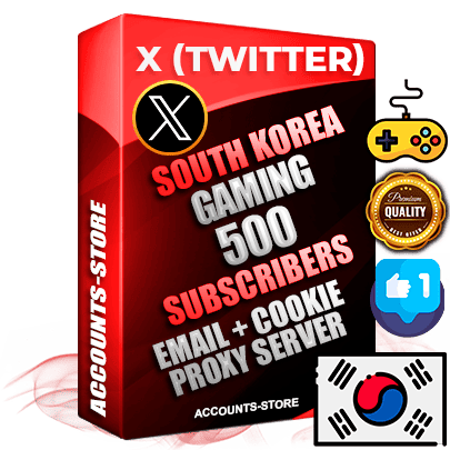 Professional Korean PREMIUM X (Twitter) accounts of manual registration and farming for the GAMING niche with high trust history photos and tweets — fully themed and optimized for GAMING advertising and promotion — 500 niche-related live active followers 2009–2014 registration year Verified Email (Included) + Cookie JSON for secure import and login to the account + User Agent + High-quality filling (Photo Header Posts). Fully ready for targeted campaigns and ad launches from any country. Perfectly hold ads without bans. Ideal for any earning schemes affiliate promotions and marketing projects. Quality unlimited IPv4 proxy server included. Professional Korean PREMIUM X (Twitter) accounts of manual registration and farming for the GAMING niche with high trust history photos and tweets — fully themed and optimized for GAMING advertising and promotion — 500 niche-related live active followers 2009–2014 registration year Verified Email (Included) + Cookie JSON for secure import and login to the account + User Agent + High-quality filling (Photo Header Posts). Fully ready for targeted campaigns and ad launches from any country. Perfectly hold ads without bans. Ideal for any earning schemes affiliate promotions and marketing projects. Quality unlimited IPv4 proxy server included.
