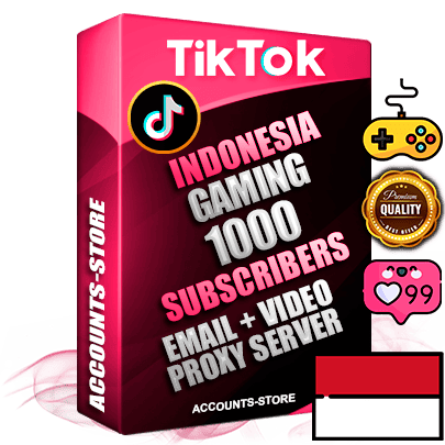 Professional Indonesian PREMIUM TikTok accounts of manual registration and farming for the GAMING niche with high trust history profile photos and videos — fully themed and optimized for GAMING advertising and promotion — 1000 niche-related live active subscribers 2018–2022 registration years Verified Email (included) + Cookie JSON for secure import and login to the account + User Agent + high-quality content filling (profile photo banner and videos). Fully ready for targeted campaigns and ad launches from any country. Perfectly holds ads without bans. Ideal for any earning schemes affiliate promotions and marketing projects. Quality unlimited IPv4 proxy server included. Professional Indonesian PREMIUM TikTok accounts of manual registration and farming for the GAMING niche with high trust history profile photos and videos — fully themed and optimized for GAMING advertising and promotion — 1000 niche-related live active subscribers 2018–2022 registration years Verified Email (included) + Cookie JSON for secure import and login to the account + User Agent + high-quality content filling (profile photo banner and videos). Fully ready for targeted campaigns and ad launches from any country. Perfectly holds ads without bans. Ideal for any earning schemes affiliate promotions and marketing projects. Quality unlimited IPv4 proxy server included.