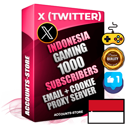Professional Indonesian PREMIUM X (Twitter) accounts of manual registration and farming for the GAMING niche with high trust history photos and tweets — fully themed and optimized for GAMING advertising and promotion — 1000 niche-related live active followers 2009–2014 registration year Verified Email (Included) + Cookie JSON for secure import and login to the account + User Agent + High-quality filling (Photo Header Posts). Fully ready for targeted campaigns and ad launches from any country. Perfectly hold ads without bans. Ideal for any earning schemes affiliate promotions and marketing projects. Quality unlimited IPv4 proxy server included.