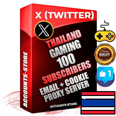 Professional Thai PREMIUM X (Twitter) accounts of manual registration and farming for the GAMING niche with high trust history photos and tweets — fully themed and optimized for GAMING advertising and promotion — 100 niche-related live active followers 2009–2014 registration year Verified Email (Included) + Cookie JSON for secure import and login to the account + User Agent + High-quality filling (Photo Header Posts). Fully ready for targeted campaigns and ad launches from any country. Perfectly hold ads without bans. Ideal for any earning schemes affiliate promotions and marketing projects. Quality unlimited IPv4 proxy server included.
