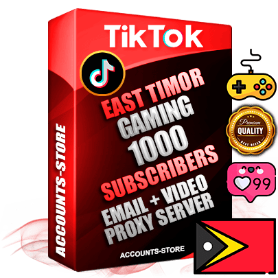 Professional Timorese PREMIUM TikTok accounts of manual registration and farming for the GAMING niche with high trust history profile photos and videos — fully themed and optimized for GAMING advertising and promotion — 1000 niche-related live active subscribers 2018–2022 registration years Verified Email (included) + Cookie JSON for secure import and login to the account + User Agent + high-quality content filling (profile photo banner and videos). Fully ready for targeted campaigns and ad launches from any country. Perfectly holds ads without bans. Ideal for any earning schemes affiliate promotions and marketing projects. Quality unlimited IPv4 proxy server included. Professional Timorese PREMIUM TikTok accounts of manual registration and farming for the GAMING niche with high trust history profile photos and videos — fully themed and optimized for GAMING advertising and promotion — 1000 niche-related live active subscribers 2018–2022 registration years Verified Email (included) + Cookie JSON for secure import and login to the account + User Agent + high-quality content filling (profile photo banner and videos). Fully ready for targeted campaigns and ad launches from any country. Perfectly holds ads without bans. Ideal for any earning schemes affiliate promotions and marketing projects. Quality unlimited IPv4 proxy server included.