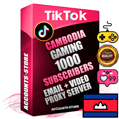 Professional Cambodian PREMIUM TikTok accounts of manual registration and farming for the GAMING niche with high trust history profile photos and videos — fully themed and optimized for GAMING advertising and promotion — 1000 niche-related live active subscribers 2018–2022 registration years Verified Email (included) + Cookie JSON for secure import and login to the account + User Agent + high-quality content filling (profile photo banner and videos). Fully ready for targeted campaigns and ad launches from any country. Perfectly holds ads without bans. Ideal for any earning schemes affiliate promotions and marketing projects. Quality unlimited IPv4 proxy server included. Professional Cambodian PREMIUM TikTok accounts of manual registration and farming for the GAMING niche with high trust history profile photos and videos — fully themed and optimized for GAMING advertising and promotion — 1000 niche-related live active subscribers 2018–2022 registration years Verified Email (included) + Cookie JSON for secure import and login to the account + User Agent + high-quality content filling (profile photo banner and videos). Fully ready for targeted campaigns and ad launches from any country. Perfectly holds ads without bans. Ideal for any earning schemes affiliate promotions and marketing projects. Quality unlimited IPv4 proxy server included.