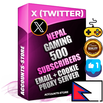 Professional Nepalese PREMIUM X (Twitter) accounts of manual registration and farming for the GAMING niche with high trust history photos and tweets — fully themed and optimized for GAMING advertising and promotion — 500 niche-related live active followers 2009–2014 registration year Verified Email (Included) + Cookie JSON for secure import and login to the account + User Agent + High-quality filling (Photo Header Posts). Fully ready for targeted campaigns and ad launches from any country. Perfectly hold ads without bans. Ideal for any earning schemes affiliate promotions and marketing projects. Quality unlimited IPv4 proxy server included. Professional Nepalese PREMIUM X (Twitter) accounts of manual registration and farming for the GAMING niche with high trust history photos and tweets — fully themed and optimized for GAMING advertising and promotion — 500 niche-related live active followers 2009–2014 registration year Verified Email (Included) + Cookie JSON for secure import and login to the account + User Agent + High-quality filling (Photo Header Posts). Fully ready for targeted campaigns and ad launches from any country. Perfectly hold ads without bans. Ideal for any earning schemes affiliate promotions and marketing projects. Quality unlimited IPv4 proxy server included.