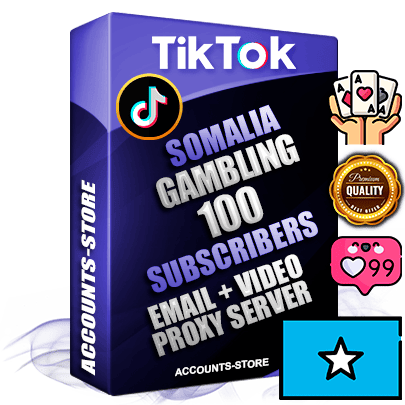 Professional Somali PREMIUM TikTok accounts of manual registration and farming for the GAMBLING niche with high trust history profile photos and videos — fully themed and optimized for GAMBLING advertising and promotion — 100 niche-related live active subscribers 2018–2022 registration years Verified Email (included) + Cookie JSON for secure import and login to the account + User Agent + high-quality content filling (profile photo banner and videos). Fully ready for targeted campaigns and ad launches from any country. Perfectly holds ads without bans. Ideal for any earning schemes affiliate promotions and marketing projects. Quality unlimited IPv4 proxy server included.