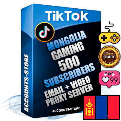 Professional Mongolian PREMIUM TikTok accounts of manual registration and farming for the GAMING niche with high trust history profile photos and videos — fully themed and optimized for GAMING advertising and promotion — 500 niche-related live active subscribers 2018–2022 registration years Verified Email (included) + Cookie JSON for secure import and login to the account + User Agent + high-quality content filling (profile photo banner and videos). Fully ready for targeted campaigns and ad launches from any country. Perfectly holds ads without bans. Ideal for any earning schemes affiliate promotions and marketing projects. Quality unlimited IPv4 proxy server included. Professional Mongolian PREMIUM TikTok accounts of manual registration and farming for the GAMING niche with high trust history profile photos and videos — fully themed and optimized for GAMING advertising and promotion — 500 niche-related live active subscribers 2018–2022 registration years Verified Email (included) + Cookie JSON for secure import and login to the account + User Agent + high-quality content filling (profile photo banner and videos). Fully ready for targeted campaigns and ad launches from any country. Perfectly holds ads without bans. Ideal for any earning schemes affiliate promotions and marketing projects. Quality unlimited IPv4 proxy server included.