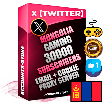Professional Mongolian PREMIUM X (Twitter) accounts of manual registration and farming for the GAMING niche with high trust history photos and tweets — fully themed and optimized for GAMING advertising and promotion — 30000 niche-related live active followers 2009–2014 registration year Verified Email (Included) + Cookie JSON for secure import and login to the account + User Agent + High-quality filling (Photo Header Posts). Fully ready for targeted campaigns and ad launches from any country. Perfectly hold ads without bans. Ideal for any earning schemes affiliate promotions and marketing projects. Quality unlimited IPv4 proxy server included.