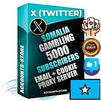 Professional Somali PREMIUM X (Twitter) accounts of manual registration and farming for the GAMBLING niche with high trust history photos and tweets — fully themed and optimized for GAMBLING advertising and promotion — 5000 niche-related live active followers 2009–2014 registration year Verified Email (Included) + Cookie JSON for secure import and login to the account + User Agent + High-quality filling (Photo Header Posts). Fully ready for targeted campaigns and ad launches from any country. Perfectly hold ads without bans. Ideal for any earning schemes affiliate promotions and marketing projects. Quality unlimited IPv4 proxy server included.