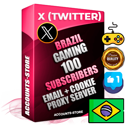 Professional Brazilian PREMIUM X (Twitter) accounts of manual registration and farming for the GAMING niche with high trust history photos and tweets — fully themed and optimized for GAMING advertising and promotion — 100 niche-related live active followers 2009–2014 registration year Verified Email (Included) + Cookie JSON for secure import and login to the account + User Agent + High-quality filling (Photo Header Posts). Fully ready for targeted campaigns and ad launches from any country. Perfectly hold ads without bans. Ideal for any earning schemes affiliate promotions and marketing projects. Quality unlimited IPv4 proxy server included.