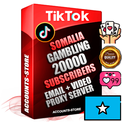 Professional Somali PREMIUM TikTok accounts of manual registration and farming for the GAMBLING niche with high trust history profile photos and videos — fully themed and optimized for GAMBLING advertising and promotion — 20000 niche-related live active subscribers 2018–2022 registration years Verified Email (included) + Cookie JSON for secure import and login to the account + User Agent + high-quality content filling (profile photo banner and videos). Fully ready for targeted campaigns and ad launches from any country. Perfectly holds ads without bans. Ideal for any earning schemes affiliate promotions and marketing projects. Quality unlimited IPv4 proxy server included.