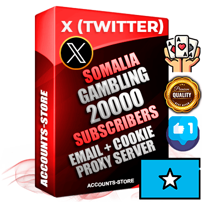 Professional Somali PREMIUM X (Twitter) accounts of manual registration and farming for the GAMBLING niche with high trust history photos and tweets — fully themed and optimized for GAMBLING advertising and promotion — 20000 niche-related live active followers 2009–2014 registration year Verified Email (Included) + Cookie JSON for secure import and login to the account + User Agent + High-quality filling (Photo Header Posts). Fully ready for targeted campaigns and ad launches from any country. Perfectly hold ads without bans. Ideal for any earning schemes affiliate promotions and marketing projects. Quality unlimited IPv4 proxy server included. Professional Somali PREMIUM X (Twitter) accounts of manual registration and farming for the GAMBLING niche with high trust history photos and tweets — fully themed and optimized for GAMBLING advertising and promotion — 20000 niche-related live active followers 2009–2014 registration year Verified Email (Included) + Cookie JSON for secure import and login to the account + User Agent + High-quality filling (Photo Header Posts). Fully ready for targeted campaigns and ad launches from any country. Perfectly hold ads without bans. Ideal for any earning schemes affiliate promotions and marketing projects. Quality unlimited IPv4 proxy server included.