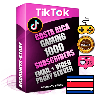 Professional Costa Rican PREMIUM TikTok accounts of manual registration and farming for the GAMING niche with high trust history profile photos and videos — fully themed and optimized for GAMING advertising and promotion — 1000 niche-related live active subscribers 2018–2022 registration years Verified Email (included) + Cookie JSON for secure import and login to the account + User Agent + high-quality content filling (profile photo banner and videos). Fully ready for targeted campaigns and ad launches from any country. Perfectly holds ads without bans. Ideal for any earning schemes affiliate promotions and marketing projects. Quality unlimited IPv4 proxy server included. Professional Costa Rican PREMIUM TikTok accounts of manual registration and farming for the GAMING niche with high trust history profile photos and videos — fully themed and optimized for GAMING advertising and promotion — 1000 niche-related live active subscribers 2018–2022 registration years Verified Email (included) + Cookie JSON for secure import and login to the account + User Agent + high-quality content filling (profile photo banner and videos). Fully ready for targeted campaigns and ad launches from any country. Perfectly holds ads without bans. Ideal for any earning schemes affiliate promotions and marketing projects. Quality unlimited IPv4 proxy server included.