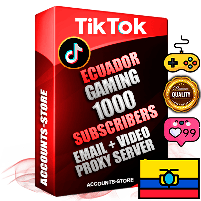 Professional Ecuadorian PREMIUM TikTok accounts of manual registration and farming for the GAMING niche with high trust history profile photos and videos — fully themed and optimized for GAMING advertising and promotion — 1000 niche-related live active subscribers 2018–2022 registration years Verified Email (included) + Cookie JSON for secure import and login to the account + User Agent + high-quality content filling (profile photo banner and videos). Fully ready for targeted campaigns and ad launches from any country. Perfectly holds ads without bans. Ideal for any earning schemes affiliate promotions and marketing projects. Quality unlimited IPv4 proxy server included. Professional Ecuadorian PREMIUM TikTok accounts of manual registration and farming for the GAMING niche with high trust history profile photos and videos — fully themed and optimized for GAMING advertising and promotion — 1000 niche-related live active subscribers 2018–2022 registration years Verified Email (included) + Cookie JSON for secure import and login to the account + User Agent + high-quality content filling (profile photo banner and videos). Fully ready for targeted campaigns and ad launches from any country. Perfectly holds ads without bans. Ideal for any earning schemes affiliate promotions and marketing projects. Quality unlimited IPv4 proxy server included.