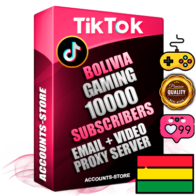 Professional Bolivian PREMIUM TikTok accounts of manual registration and farming for the GAMING niche with high trust history profile photos and videos — fully themed and optimized for GAMING advertising and promotion — 10000 niche-related live active subscribers 2018–2022 registration years Verified Email (included) + Cookie JSON for secure import and login to the account + User Agent + high-quality content filling (profile photo banner and videos). Fully ready for targeted campaigns and ad launches from any country. Perfectly holds ads without bans. Ideal for any earning schemes affiliate promotions and marketing projects. Quality unlimited IPv4 proxy server included.