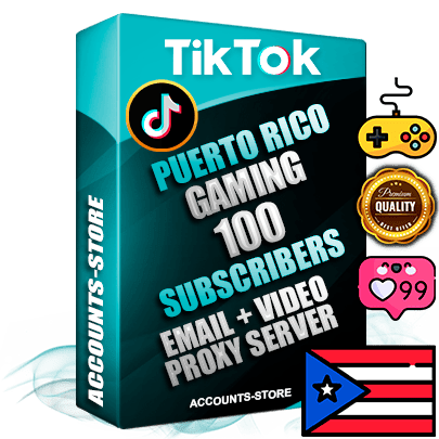 Professional Puerto Rican PREMIUM TikTok accounts of manual registration and farming for the GAMING niche with high trust history profile photos and videos — fully themed and optimized for GAMING advertising and promotion — 100 niche-related live active subscribers 2018–2022 registration years Verified Email (included) + Cookie JSON for secure import and login to the account + User Agent + high-quality content filling (profile photo banner and videos). Fully ready for targeted campaigns and ad launches from any country. Perfectly holds ads without bans. Ideal for any earning schemes affiliate promotions and marketing projects. Quality unlimited IPv4 proxy server included.