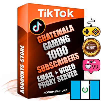 Professional Guatemalan PREMIUM TikTok accounts of manual registration and farming for the GAMING niche with high trust history profile photos and videos — fully themed and optimized for GAMING advertising and promotion — 1000 niche-related live active subscribers 2018–2022 registration years Verified Email (included) + Cookie JSON for secure import and login to the account + User Agent + high-quality content filling (profile photo banner and videos). Fully ready for targeted campaigns and ad launches from any country. Perfectly holds ads without bans. Ideal for any earning schemes affiliate promotions and marketing projects. Quality unlimited IPv4 proxy server included.