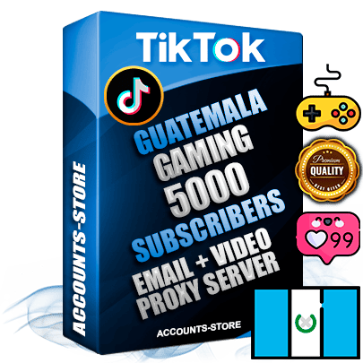 Professional Guatemalan PREMIUM TikTok accounts of manual registration and farming for the GAMING niche with high trust history profile photos and videos — fully themed and optimized for GAMING advertising and promotion — 5000 niche-related live active subscribers 2018–2022 registration years Verified Email (included) + Cookie JSON for secure import and login to the account + User Agent + high-quality content filling (profile photo banner and videos). Fully ready for targeted campaigns and ad launches from any country. Perfectly holds ads without bans. Ideal for any earning schemes affiliate promotions and marketing projects. Quality unlimited IPv4 proxy server included.
