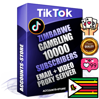 Professional Zimbabwean PREMIUM TikTok accounts of manual registration and farming for the GAMBLING niche with high trust history profile photos and videos — fully themed and optimized for GAMBLING advertising and promotion — 10000 niche-related live active subscribers 2018–2022 registration years Verified Email (included) + Cookie JSON for secure import and login to the account + User Agent + high-quality content filling (profile photo banner and videos). Fully ready for targeted campaigns and ad launches from any country. Perfectly holds ads without bans. Ideal for any earning schemes affiliate promotions and marketing projects. Quality unlimited IPv4 proxy server included.