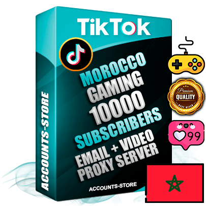 Professional Moroccan PREMIUM TikTok accounts of manual registration and farming for the GAMING niche with high trust history profile photos and videos — fully themed and optimized for GAMING advertising and promotion — 10000 niche-related live active subscribers 2018–2022 registration years Verified Email (included) + Cookie JSON for secure import and login to the account + User Agent + high-quality content filling (profile photo banner and videos). Fully ready for targeted campaigns and ad launches from any country. Perfectly holds ads without bans. Ideal for any earning schemes affiliate promotions and marketing projects. Quality unlimited IPv4 proxy server included. Professional Moroccan PREMIUM TikTok accounts of manual registration and farming for the GAMING niche with high trust history profile photos and videos — fully themed and optimized for GAMING advertising and promotion — 10000 niche-related live active subscribers 2018–2022 registration years Verified Email (included) + Cookie JSON for secure import and login to the account + User Agent + high-quality content filling (profile photo banner and videos). Fully ready for targeted campaigns and ad launches from any country. Perfectly holds ads without bans. Ideal for any earning schemes affiliate promotions and marketing projects. Quality unlimited IPv4 proxy server included.
