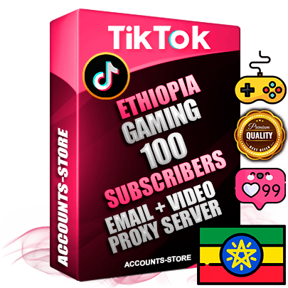 Professional Ethiopian PREMIUM TikTok accounts of manual registration and farming for the GAMING niche with high trust history profile photos and videos — fully themed and optimized for GAMING advertising and promotion — 100 niche-related live active subscribers 2018–2022 registration years Verified Email (included) + Cookie JSON for secure import and login to the account + User Agent + high-quality content filling (profile photo banner and videos). Fully ready for targeted campaigns and ad launches from any country. Perfectly holds ads without bans. Ideal for any earning schemes affiliate promotions and marketing projects. Quality unlimited IPv4 proxy server included.