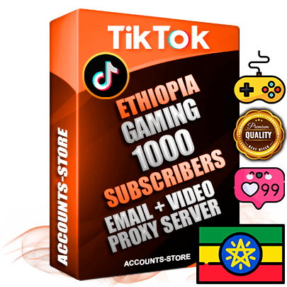 Professional Ethiopian PREMIUM TikTok accounts of manual registration and farming for the GAMING niche with high trust history profile photos and videos — fully themed and optimized for GAMING advertising and promotion — 1000 niche-related live active subscribers 2018–2022 registration years Verified Email (included) + Cookie JSON for secure import and login to the account + User Agent + high-quality content filling (profile photo banner and videos). Fully ready for targeted campaigns and ad launches from any country. Perfectly holds ads without bans. Ideal for any earning schemes affiliate promotions and marketing projects. Quality unlimited IPv4 proxy server included. Professional Ethiopian PREMIUM TikTok accounts of manual registration and farming for the GAMING niche with high trust history profile photos and videos — fully themed and optimized for GAMING advertising and promotion — 1000 niche-related live active subscribers 2018–2022 registration years Verified Email (included) + Cookie JSON for secure import and login to the account + User Agent + high-quality content filling (profile photo banner and videos). Fully ready for targeted campaigns and ad launches from any country. Perfectly holds ads without bans. Ideal for any earning schemes affiliate promotions and marketing projects. Quality unlimited IPv4 proxy server included.