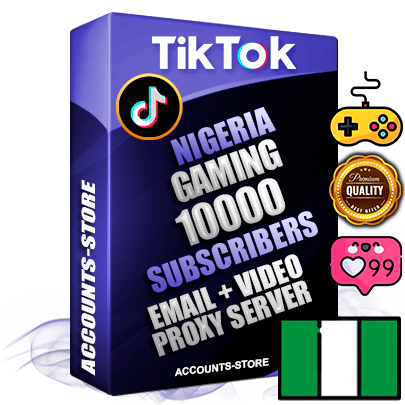 Professional Nigerian PREMIUM TikTok accounts of manual registration and farming for the GAMING niche with high trust history profile photos and videos — fully themed and optimized for GAMING advertising and promotion — 10000 niche-related live active subscribers 2018–2022 registration years Verified Email (included) + Cookie JSON for secure import and login to the account + User Agent + high-quality content filling (profile photo banner and videos). Fully ready for targeted campaigns and ad launches from any country. Perfectly holds ads without bans. Ideal for any earning schemes affiliate promotions and marketing projects. Quality unlimited IPv4 proxy server included. Professional Nigerian PREMIUM TikTok accounts of manual registration and farming for the GAMING niche with high trust history profile photos and videos — fully themed and optimized for GAMING advertising and promotion — 10000 niche-related live active subscribers 2018–2022 registration years Verified Email (included) + Cookie JSON for secure import and login to the account + User Agent + high-quality content filling (profile photo banner and videos). Fully ready for targeted campaigns and ad launches from any country. Perfectly holds ads without bans. Ideal for any earning schemes affiliate promotions and marketing projects. Quality unlimited IPv4 proxy server included.