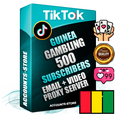 Professional Guinean PREMIUM TikTok accounts of manual registration and farming for the GAMBLING niche with high trust history profile photos and videos — fully themed and optimized for GAMBLING advertising and promotion — 500 niche-related live active subscribers 2018–2022 registration years Verified Email (included) + Cookie JSON for secure import and login to the account + User Agent + high-quality content filling (profile photo banner and videos). Fully ready for targeted campaigns and ad launches from any country. Perfectly holds ads without bans. Ideal for any earning schemes affiliate promotions and marketing projects. Quality unlimited IPv4 proxy server included. Professional Guinean PREMIUM TikTok accounts of manual registration and farming for the GAMBLING niche with high trust history profile photos and videos — fully themed and optimized for GAMBLING advertising and promotion — 500 niche-related live active subscribers 2018–2022 registration years Verified Email (included) + Cookie JSON for secure import and login to the account + User Agent + high-quality content filling (profile photo banner and videos). Fully ready for targeted campaigns and ad launches from any country. Perfectly holds ads without bans. Ideal for any earning schemes affiliate promotions and marketing projects. Quality unlimited IPv4 proxy server included.