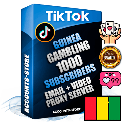 Professional Guinean PREMIUM TikTok accounts of manual registration and farming for the GAMBLING niche with high trust history profile photos and videos — fully themed and optimized for GAMBLING advertising and promotion — 1000 niche-related live active subscribers 2018–2022 registration years Verified Email (included) + Cookie JSON for secure import and login to the account + User Agent + high-quality content filling (profile photo banner and videos). Fully ready for targeted campaigns and ad launches from any country. Perfectly holds ads without bans. Ideal for any earning schemes affiliate promotions and marketing projects. Quality unlimited IPv4 proxy server included. Professional Guinean PREMIUM TikTok accounts of manual registration and farming for the GAMBLING niche with high trust history profile photos and videos — fully themed and optimized for GAMBLING advertising and promotion — 1000 niche-related live active subscribers 2018–2022 registration years Verified Email (included) + Cookie JSON for secure import and login to the account + User Agent + high-quality content filling (profile photo banner and videos). Fully ready for targeted campaigns and ad launches from any country. Perfectly holds ads without bans. Ideal for any earning schemes affiliate promotions and marketing projects. Quality unlimited IPv4 proxy server included.