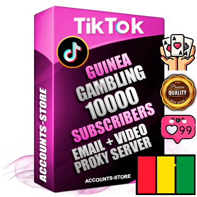 Professional Guinean PREMIUM TikTok accounts of manual registration and farming for the GAMBLING niche with high trust history profile photos and videos — fully themed and optimized for GAMBLING advertising and promotion — 10000 niche-related live active subscribers 2018–2022 registration years Verified Email (included) + Cookie JSON for secure import and login to the account + User Agent + high-quality content filling (profile photo banner and videos). Fully ready for targeted campaigns and ad launches from any country. Perfectly holds ads without bans. Ideal for any earning schemes affiliate promotions and marketing projects. Quality unlimited IPv4 proxy server included.