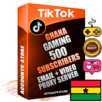 Professional Ghanaian PREMIUM TikTok accounts of manual registration and farming for the GAMING niche with high trust history profile photos and videos — fully themed and optimized for GAMING advertising and promotion — 500 niche-related live active subscribers 2018–2022 registration years Verified Email (included) + Cookie JSON for secure import and login to the account + User Agent + high-quality content filling (profile photo banner and videos). Fully ready for targeted campaigns and ad launches from any country. Perfectly holds ads without bans. Ideal for any earning schemes affiliate promotions and marketing projects. Quality unlimited IPv4 proxy server included.