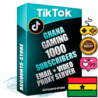 Professional Ghanaian PREMIUM TikTok accounts of manual registration and farming for the GAMING niche with high trust history profile photos and videos — fully themed and optimized for GAMING advertising and promotion — 1000 niche-related live active subscribers 2018–2022 registration years Verified Email (included) + Cookie JSON for secure import and login to the account + User Agent + high-quality content filling (profile photo banner and videos). Fully ready for targeted campaigns and ad launches from any country. Perfectly holds ads without bans. Ideal for any earning schemes affiliate promotions and marketing projects. Quality unlimited IPv4 proxy server included.