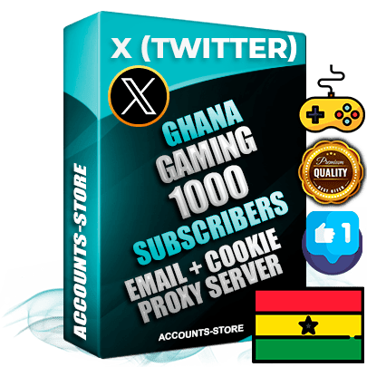 Professional Ghanaian PREMIUM X (Twitter) accounts of manual registration and farming for the GAMING niche with high trust history photos and tweets — fully themed and optimized for GAMING advertising and promotion — 1000 niche-related live active followers 2009–2014 registration year Verified Email (Included) + Cookie JSON for secure import and login to the account + User Agent + High-quality filling (Photo Header Posts). Fully ready for targeted campaigns and ad launches from any country. Perfectly hold ads without bans. Ideal for any earning schemes affiliate promotions and marketing projects. Quality unlimited IPv4 proxy server included.